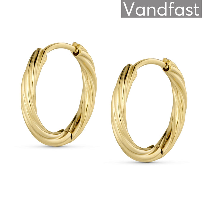 ANNEBRAUNER Classic Hoops Big øreringe 18K Guldbelagt - Ørering