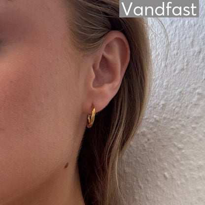 ANNEBRAUNER Classic Hoops Medium øreringe 18K Guldbelagt. - Ørering