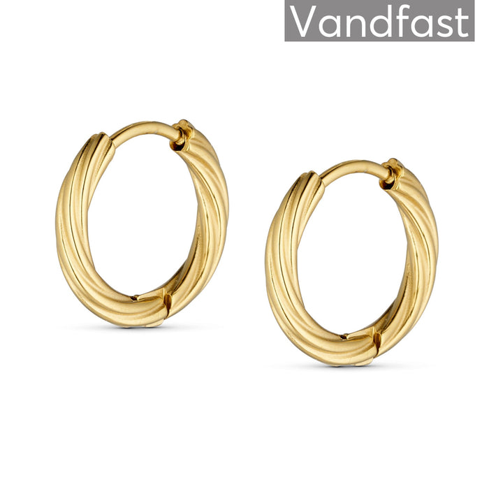 ANNEBRAUNER Classic Hoops Small øreringe 18K Guldbelagt - Ørering