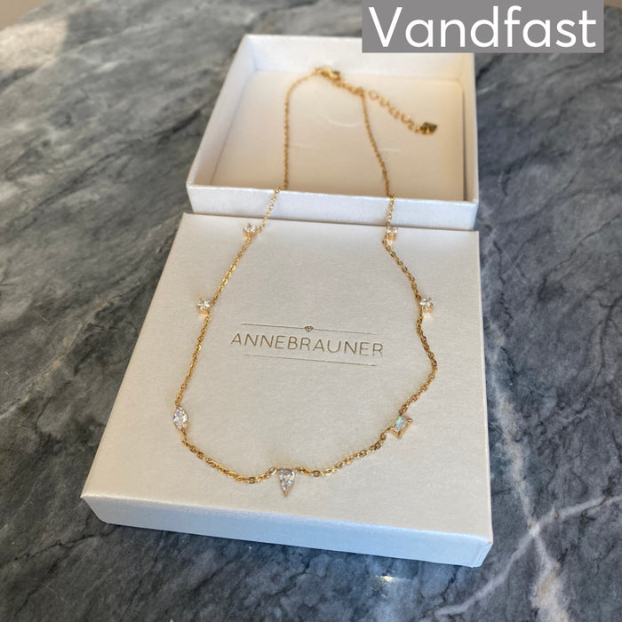 ANNEBRAUNER Classy Exclusive Halskæde 18K Guldbelagt
