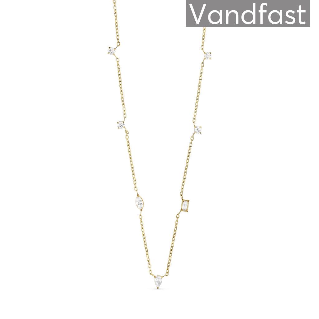 ANNEBRAUNER Classy Exclusive Halskæde 18K Guldbelagt - Halskæde