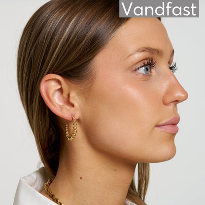 ANNEBRAUNER Creole Ball Øreringe 18K Guldbelagt