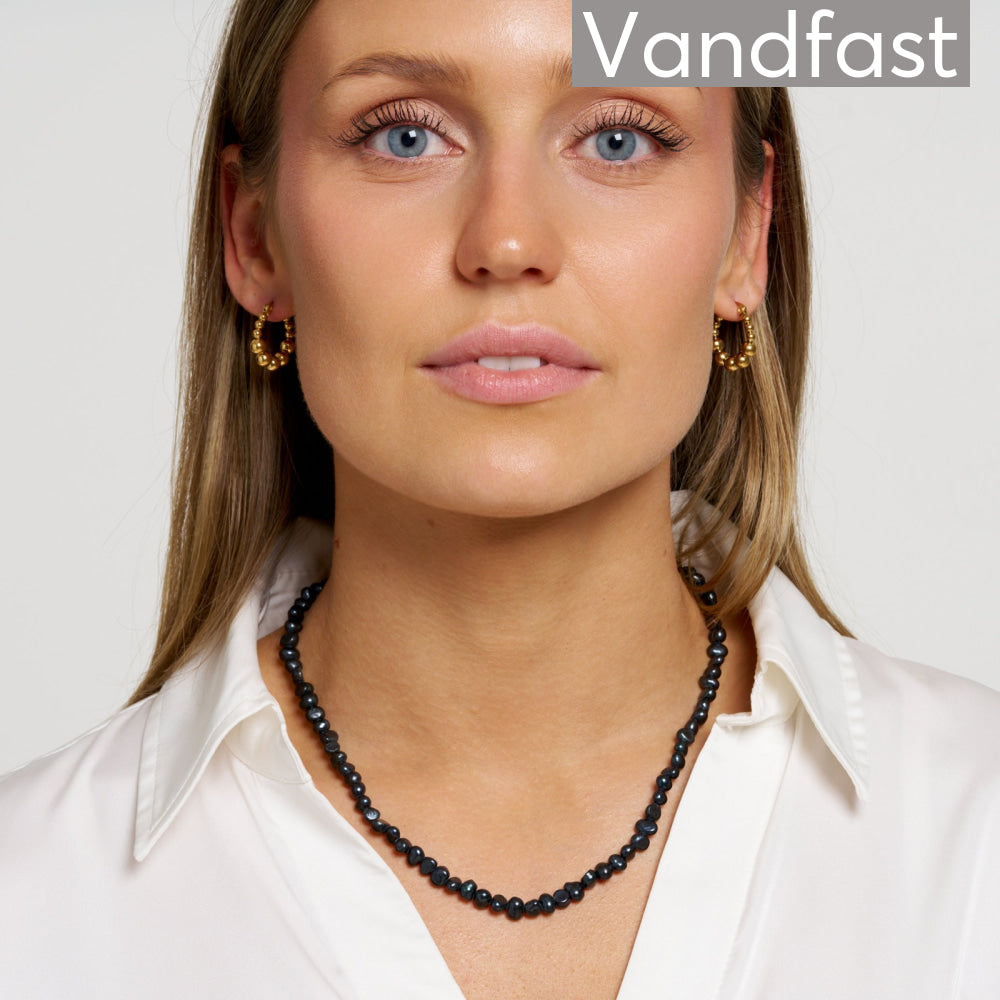 ANNEBRAUNER Creole Ball Petite Øreringe 18K Guldbelagte