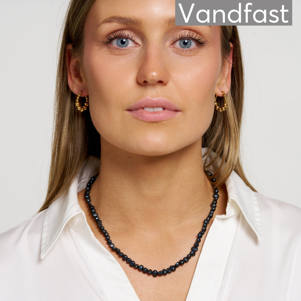 ANNEBRAUNER Creole Ball Petite Øreringe 18K Guldbelagte