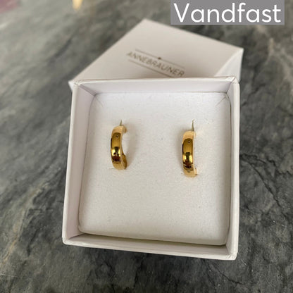 ANNEBRAUNER Creole Basic Øreringe 18K Guldbelagt