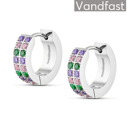 ANNEBRAUNER Creole Double Line Green/Pink Mix