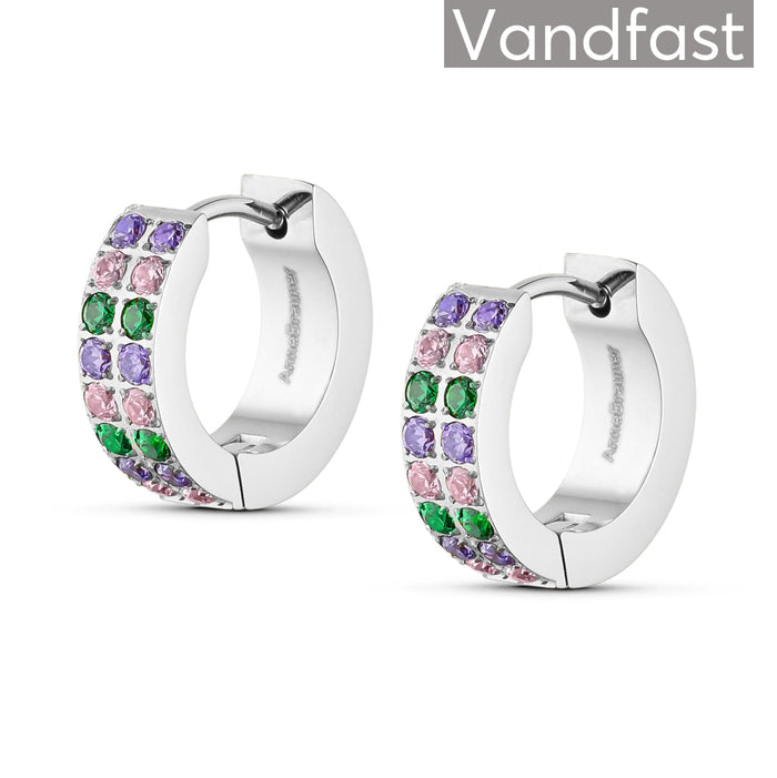 ANNEBRAUNER Creole Double Line Green/Pink Mix