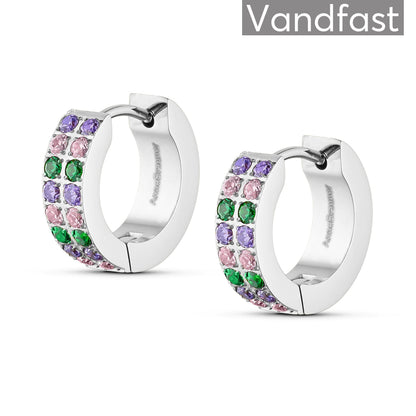 ANNEBRAUNER Creole Double Line Green/Pink Mix