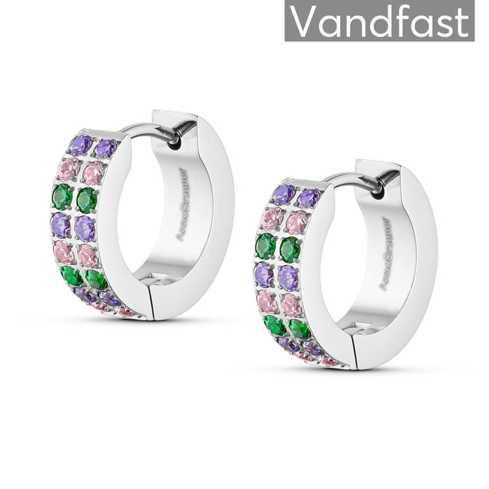 ANNEBRAUNER Creole Double Line Green/Pink Mix