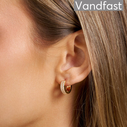 ANNEBRAUNER Creole Double Line Øreringe 18K Guldbelagt Ørering