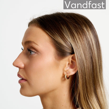 ANNEBRAUNER Creole Double Line Øreringe 18K Guldbelagt Ørering