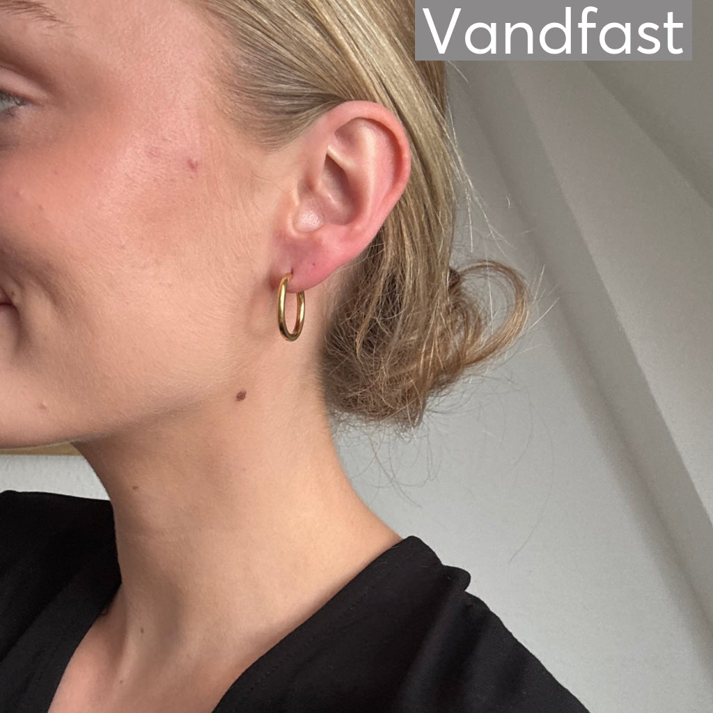 ANNEBRAUNER Creole Every Day 16mm Øreringe 18K Guldbelagt