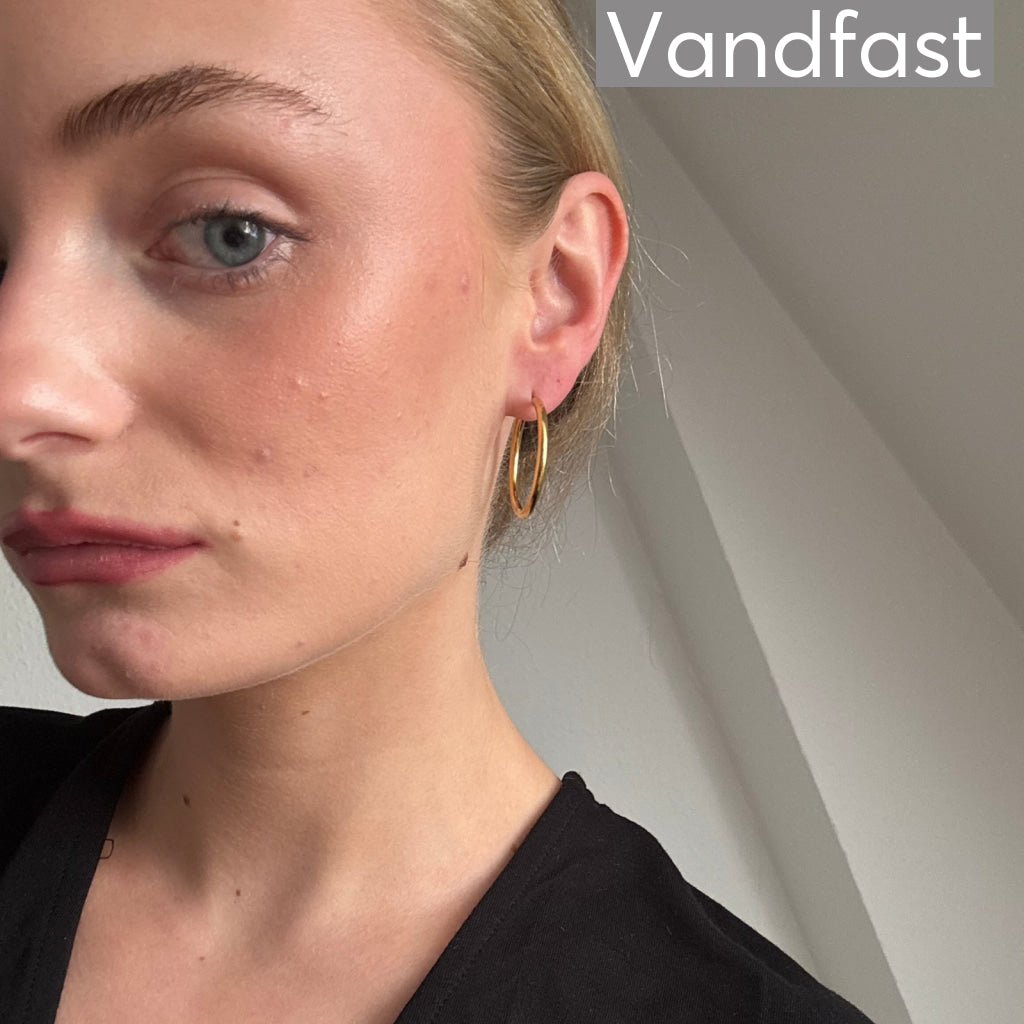 ANNEBRAUNER Creole Every Day 25mm Øreringe 18K Guldbelagt
