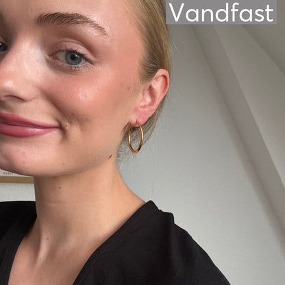 ANNEBRAUNER Creole Every Day 25mm Øreringe 18K Guldbelagt