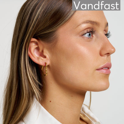 ANNEBRAUNER Creole Every Day Heart Øreringe 18K Guldbelagt