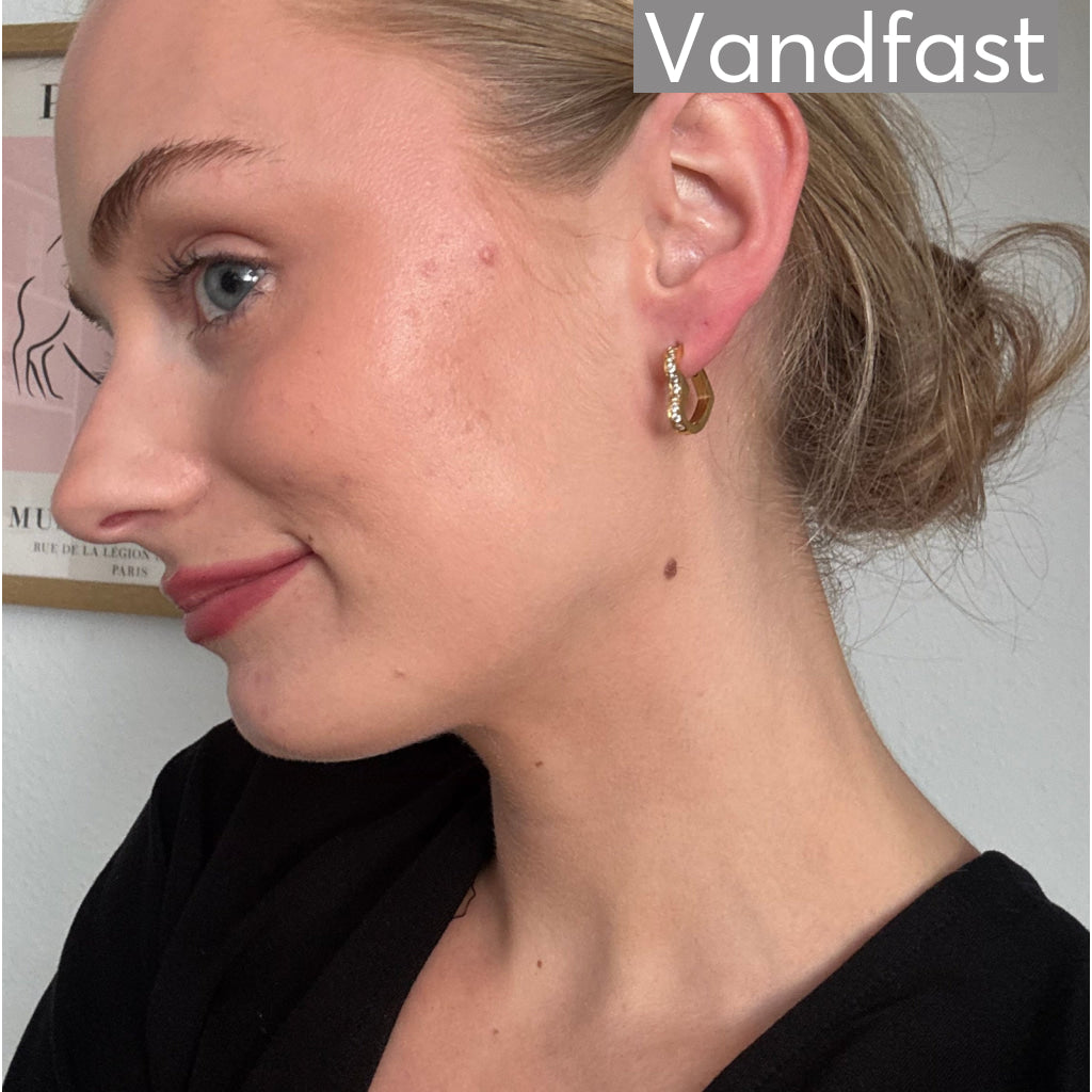 ANNEBRAUNER Creole Heart Øreringe 18K Guldbelagt