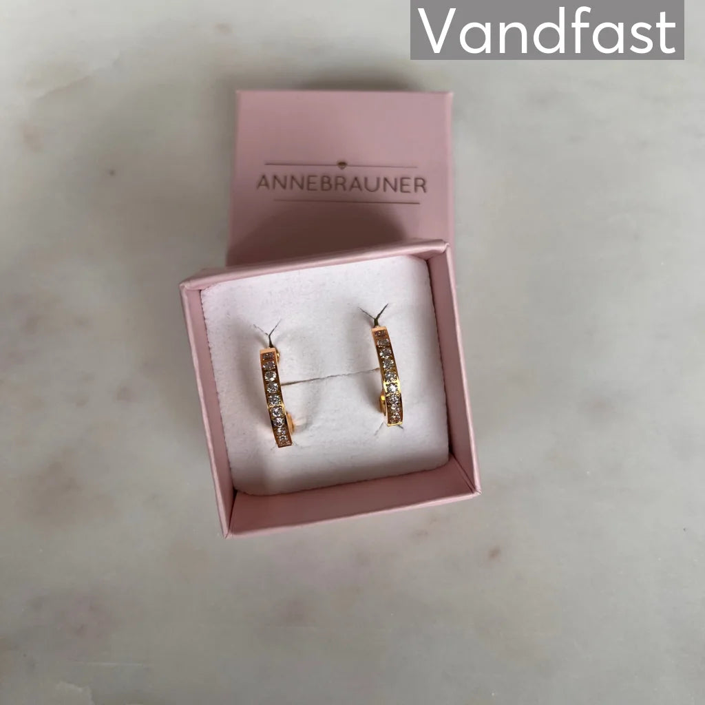 ANNEBRAUNER Creole Line 20 mm 18K Guldbelagt - Ørering