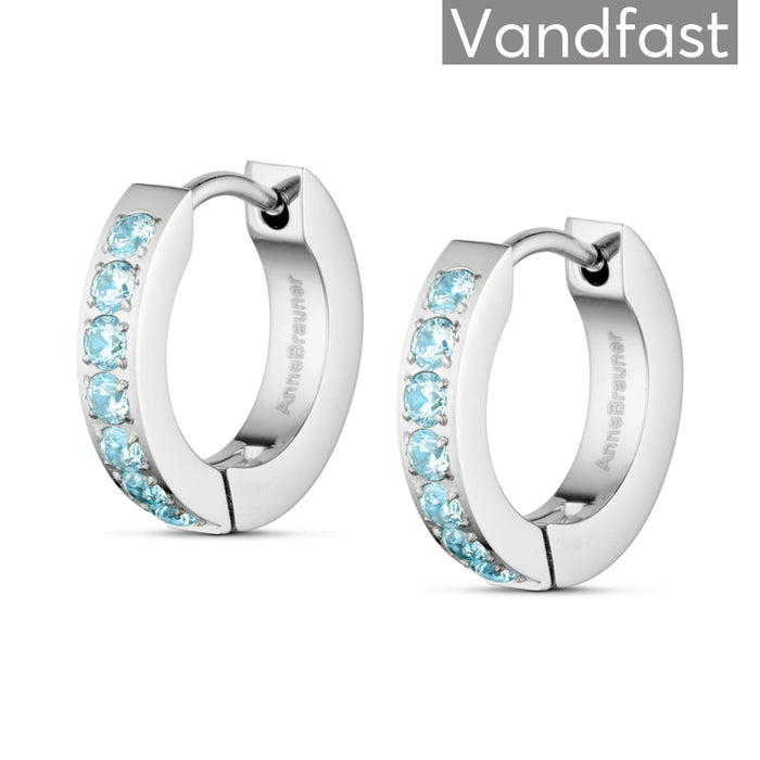 ANNEBRAUNER Creole Line L-Aquamarine Øreringe