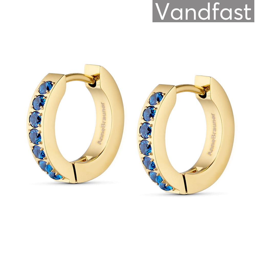ANNEBRAUNER Creole Line Sapphire 18K Guldbelagt - Ørering
