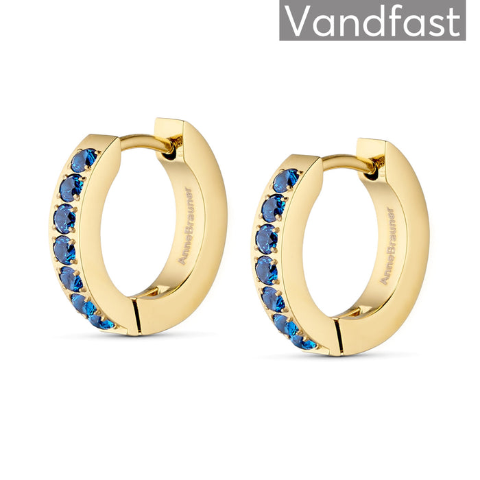 ANNEBRAUNER Creole Line Sapphire 18K Guldbelagt - Ørering