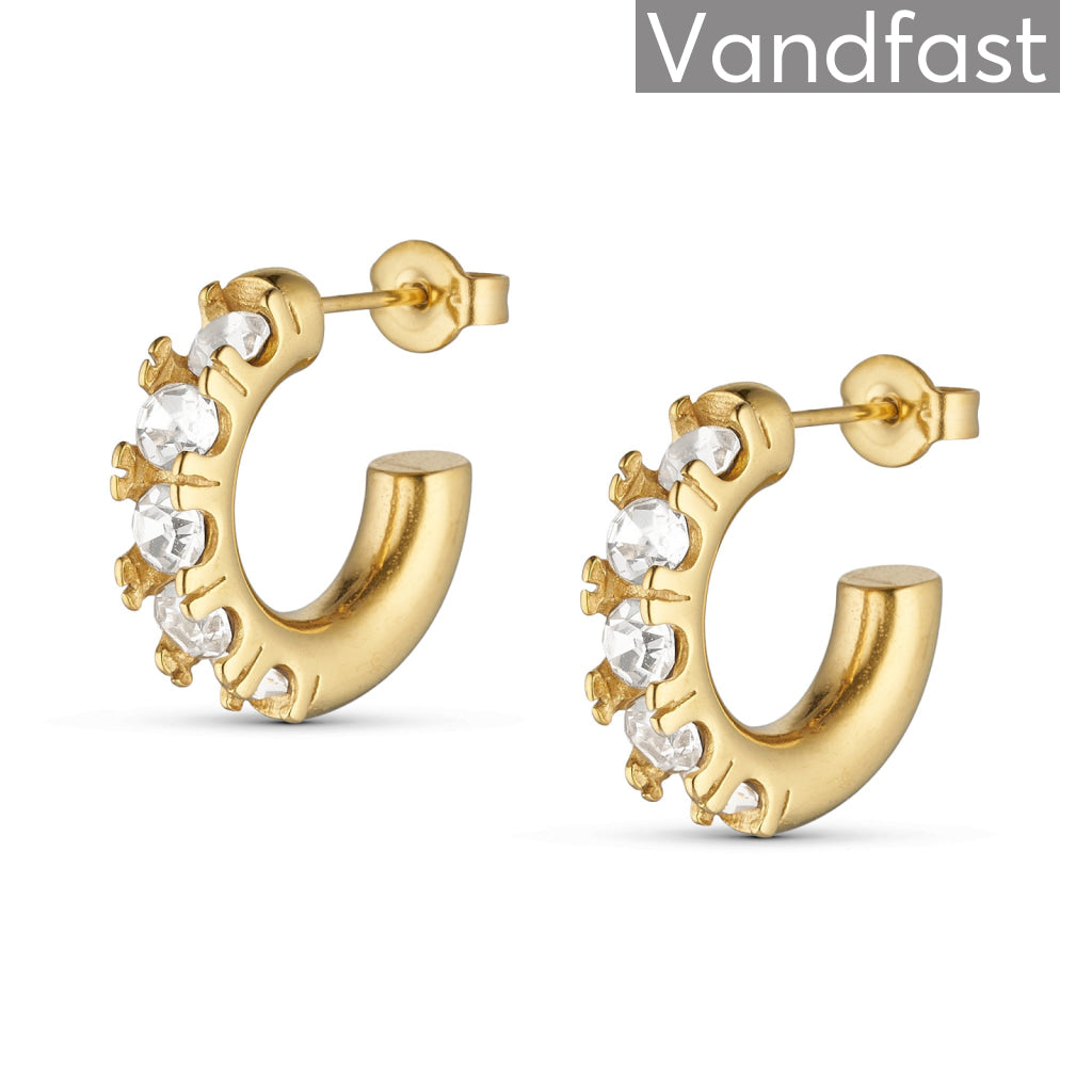 ANNEBRAUNER Creole Love Zirconia 18K Guldbelagt - Ørering