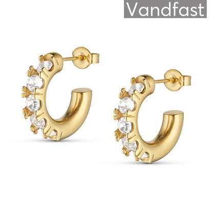 ANNEBRAUNER Creole Love Zirconia 18K Guldbelagt - Ørering