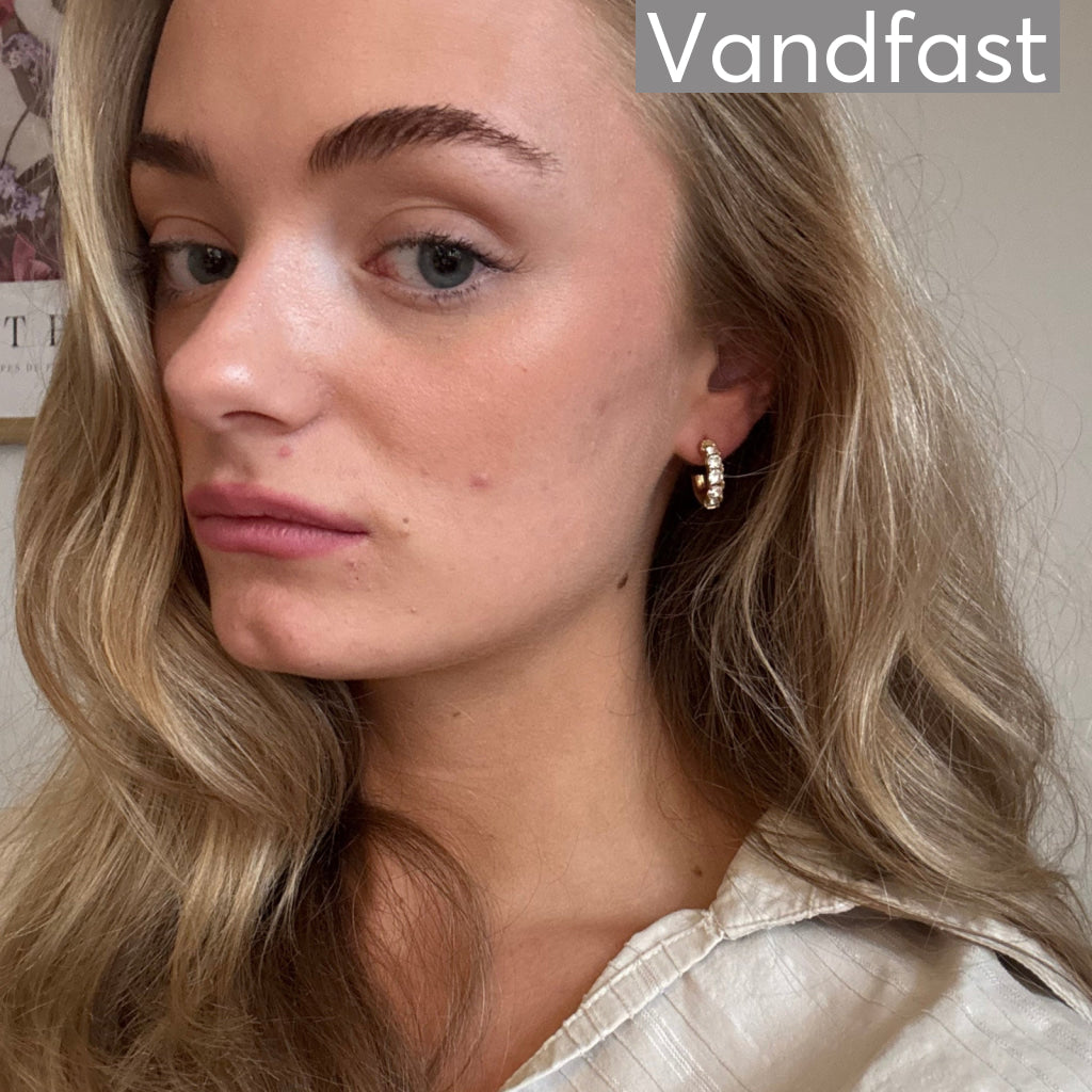 ANNEBRAUNER Creole Love Zirconia 18K Guldbelagt - Ørering