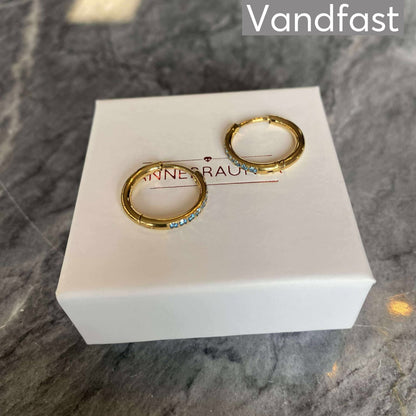 ANNEBRAUNER Creole Sparkle Blue 16 mm