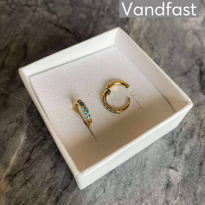 ANNEBRAUNER Creole Sparkle Blue 12 mm