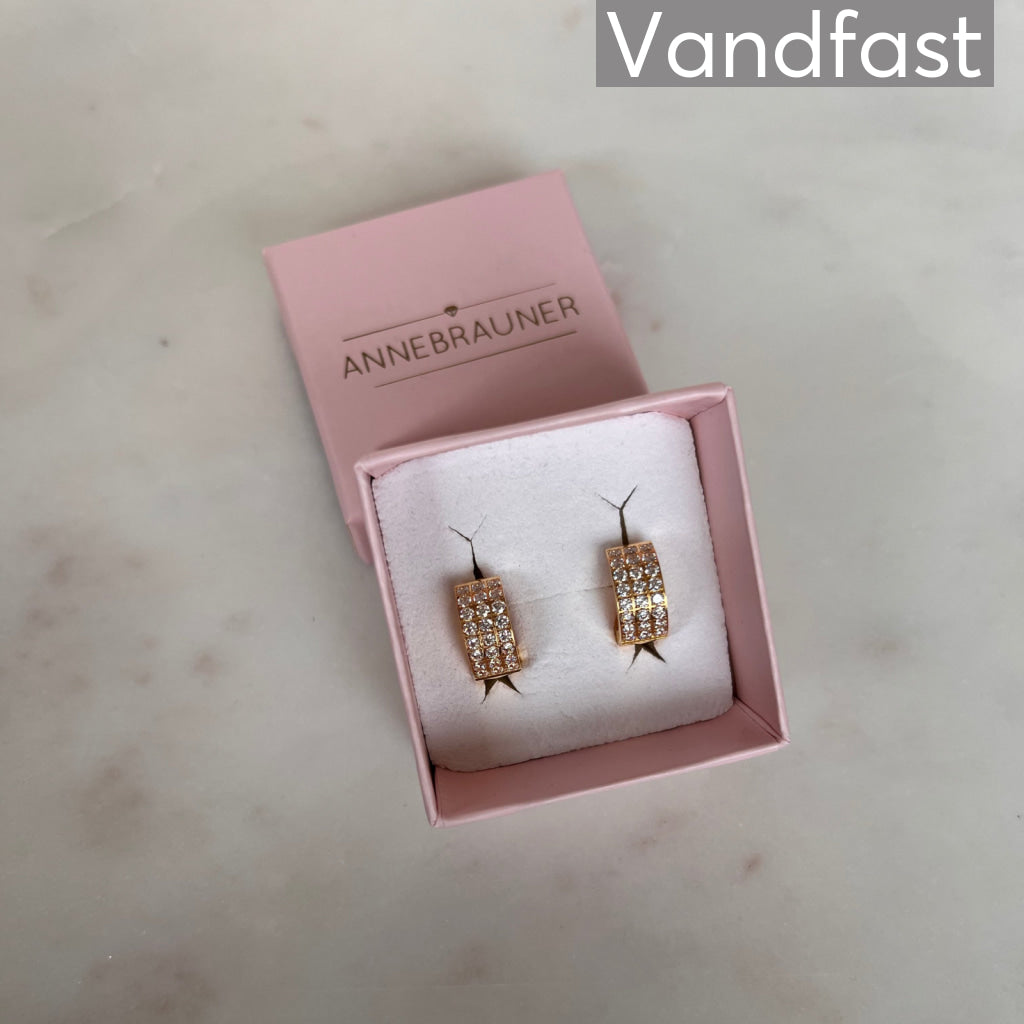 ANNEBRAUNER Creole Triple Line 18K Guldbelagt - Ørering