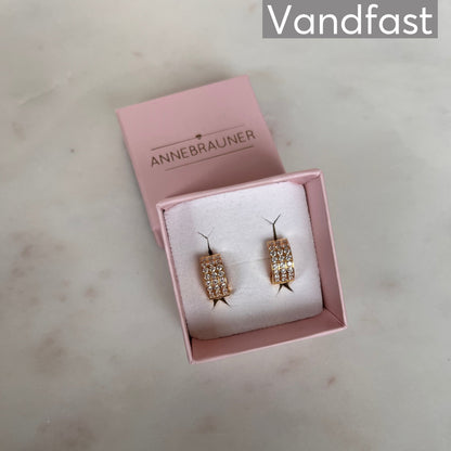 ANNEBRAUNER Creole Triple Line 18K Guldbelagt - Ørering