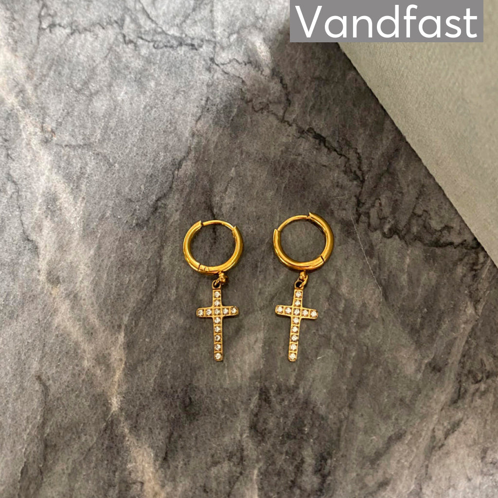 Annebrauner Cross Deluxe Earrings
