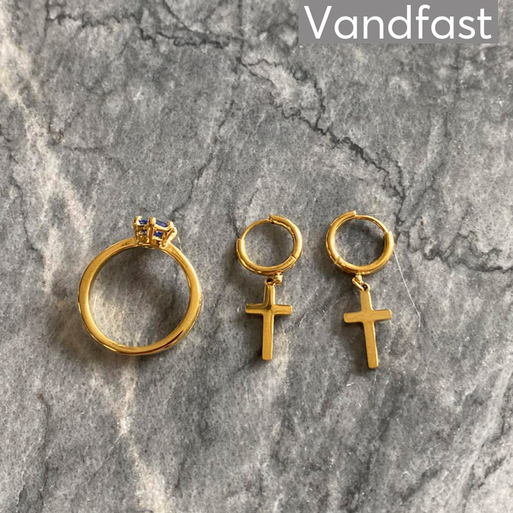 Annebrauner Cross Earrings