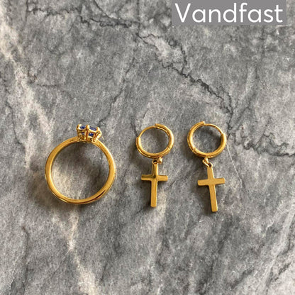 Annebrauner Cross Earrings