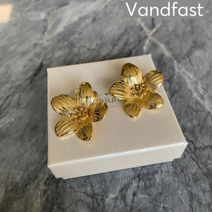 ANNEBRAUNER Daisy Flower Øreringe 18K Guldbelagt