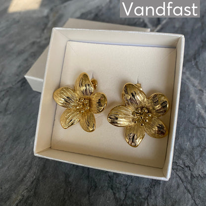 ANNEBRAUNER Daisy Flower Øreringe 18K Guldbelagt