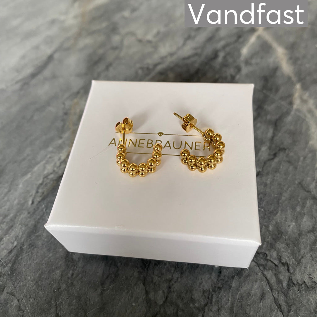 ANNEBRAUNER Double Ball Øreringe 18K Guldbelagt
