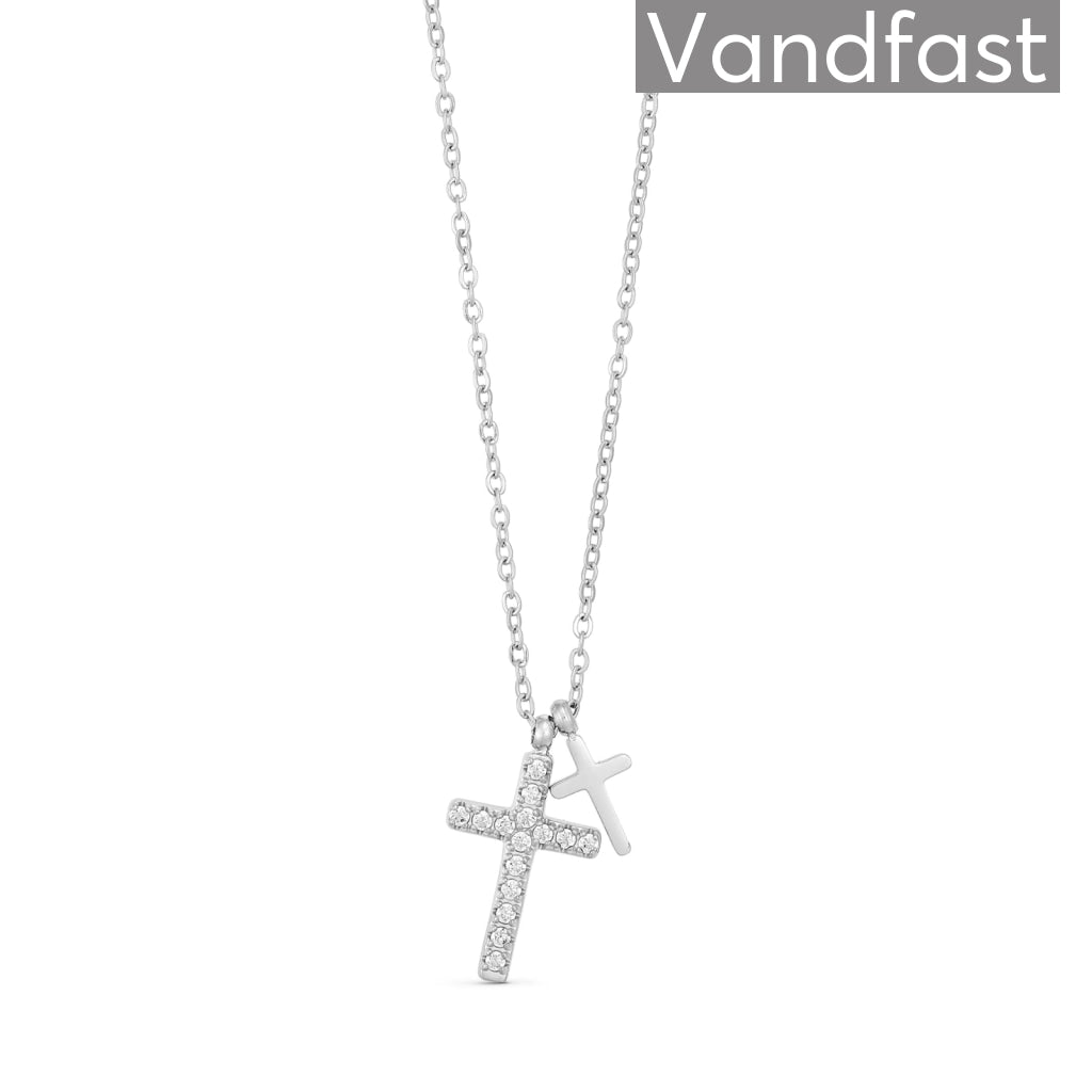 Annebrauner Double Cross Necklace