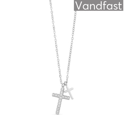 Annebrauner Double Cross Necklace