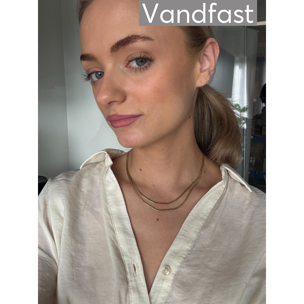 ANNEBRAUNER Double Snake Halskæde 18K Guldbelagt - Halskæde