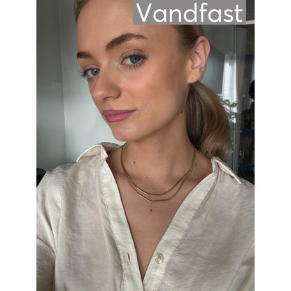 ANNEBRAUNER Double Snake Halskæde 18K Guldbelagt - Halskæde