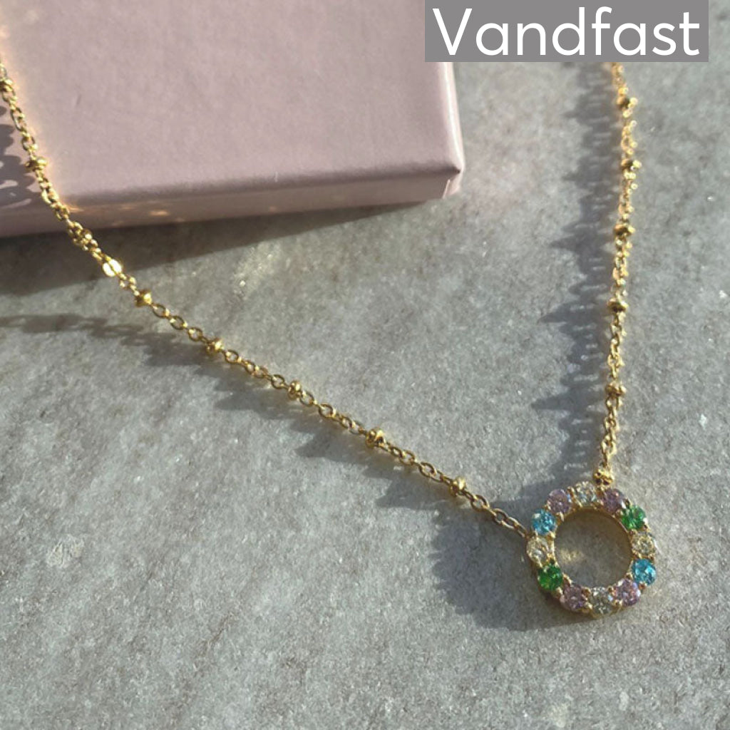 Annebrauner Dreamy Multicolor Circle Necklace