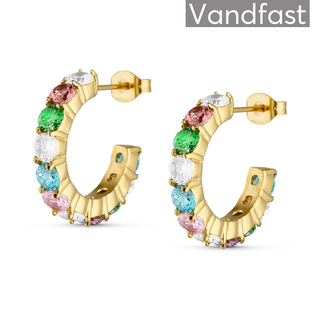 ANNEBRAUNER Dreamy Multicolor Øreringe 18K Guldbelagt - Ørering
