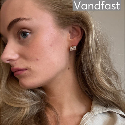 ANNEBRAUNER Drop Square Ørestikker 18K Guldbelagt - Ørering