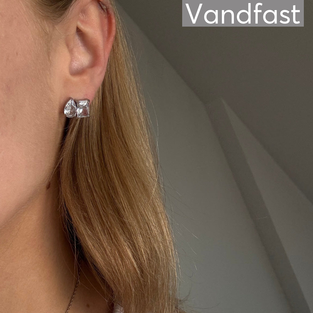 ANNEBRAUNER Drop Square Ørestikker - Ørering