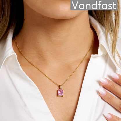 ANNEBRAUNER Empress Pink Halskæde 18K Guldbelagt