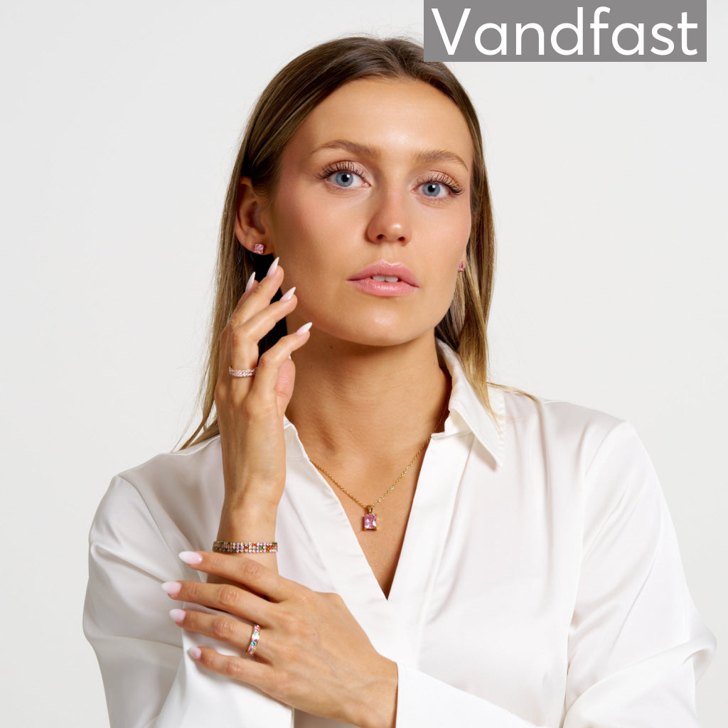 ANNEBRAUNER Empress Pink Halskæde 18K Guldbelagt