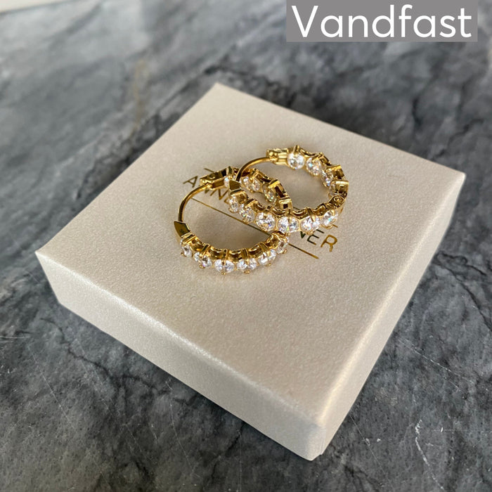 ANNEBRAUNER Estelle Creole Øreringe 18K Guldbelagt