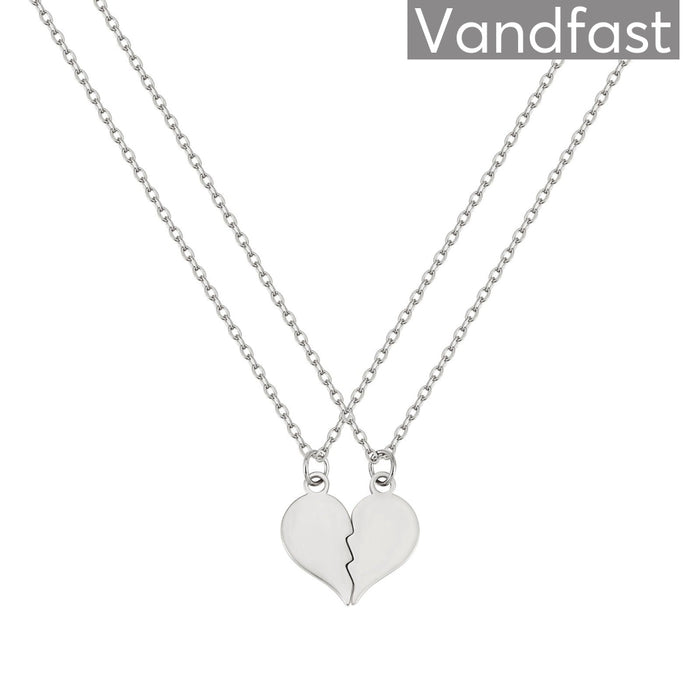 ANNEBRAUNER Et Delt Hjerte Halskæde