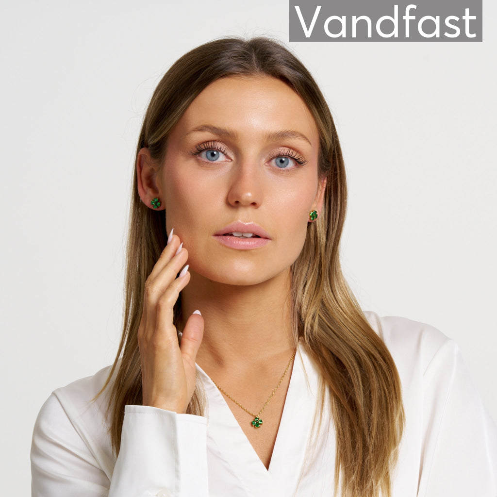 ANNEBRAUNER Firkløver Halskæde 18K Guldbelagt